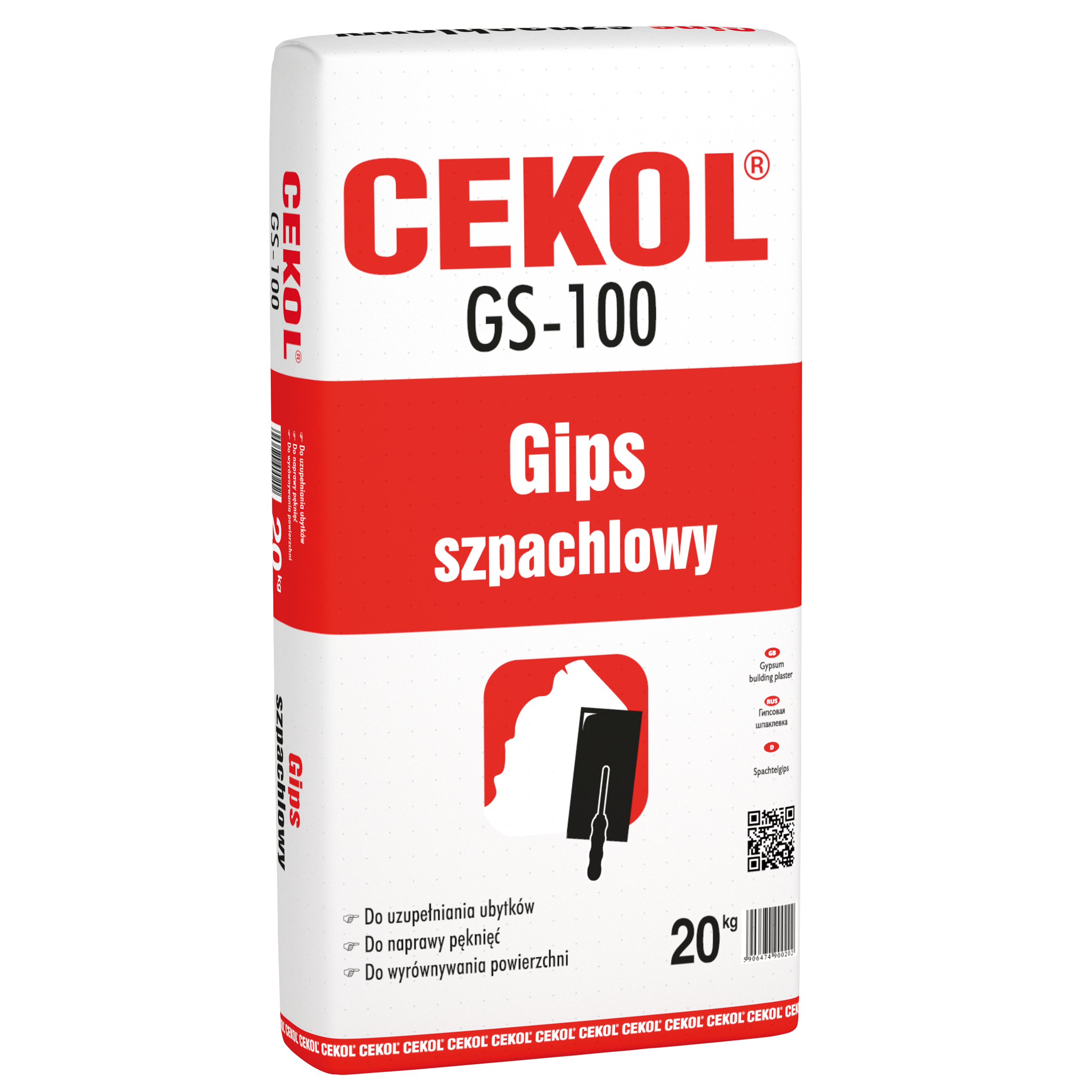 Gips szpachlowy GS-100 Cekol