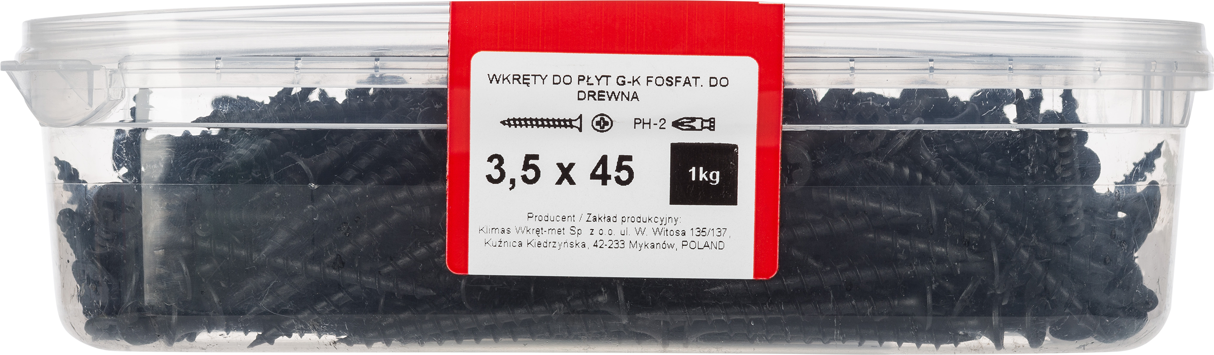Wkręt do płyt G-K 3.5 x 45 mm 1 kg Wkręt-met - 2