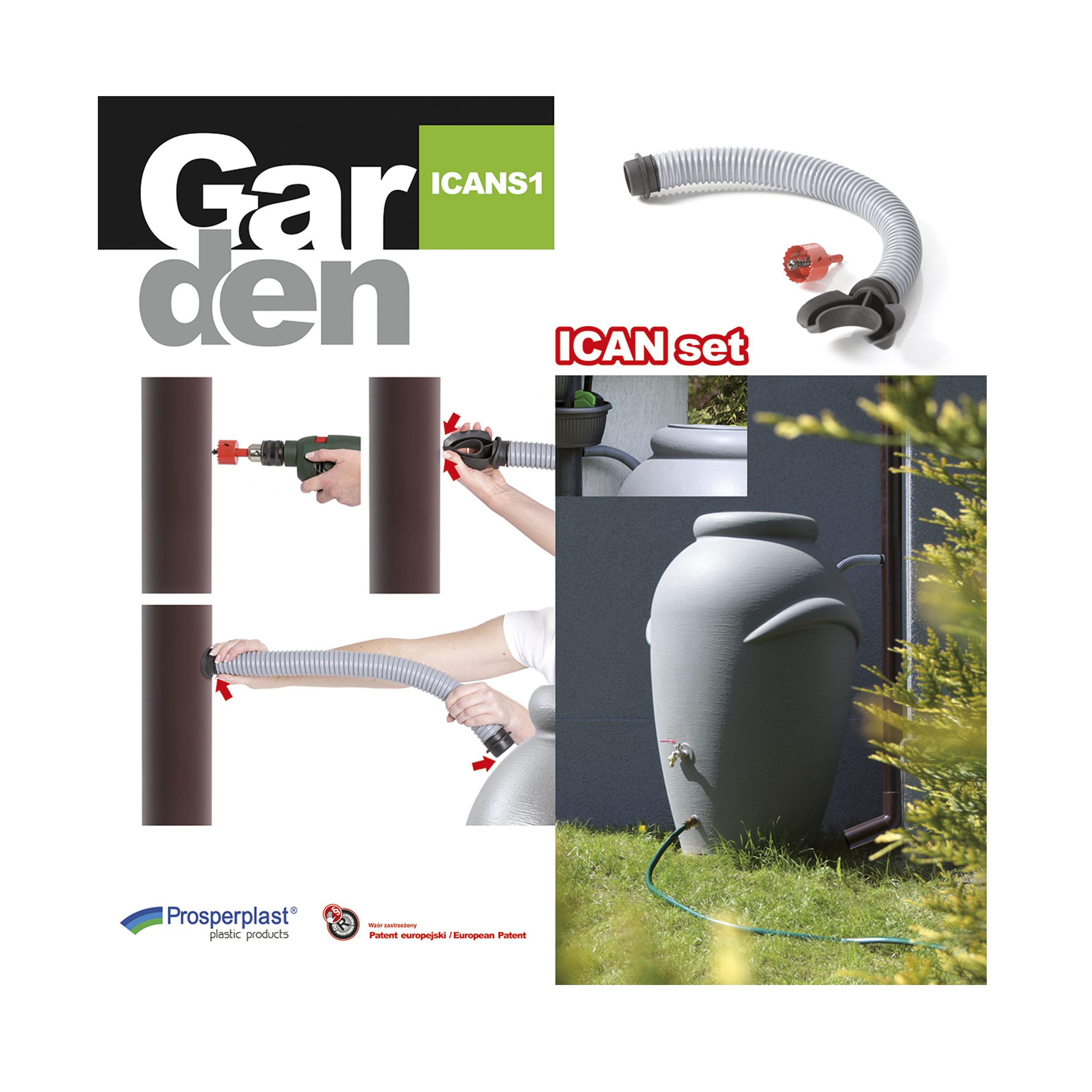 Kolektor rynnowy IcanSet odprowadzenie wody deszczowej Prosperplast - 5