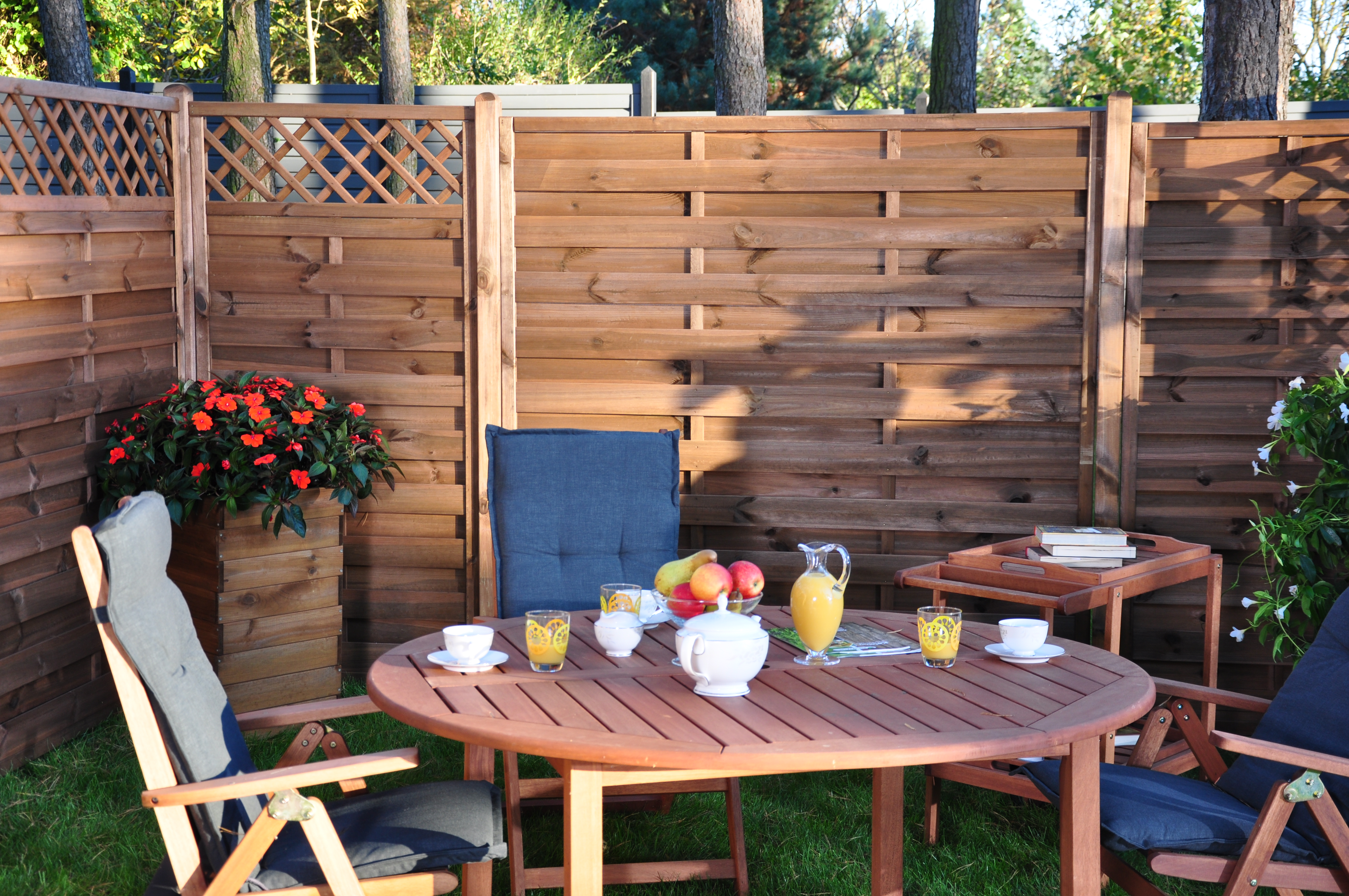 Płot szczelny Nive 180x180 cm drewniany Naterial - 10