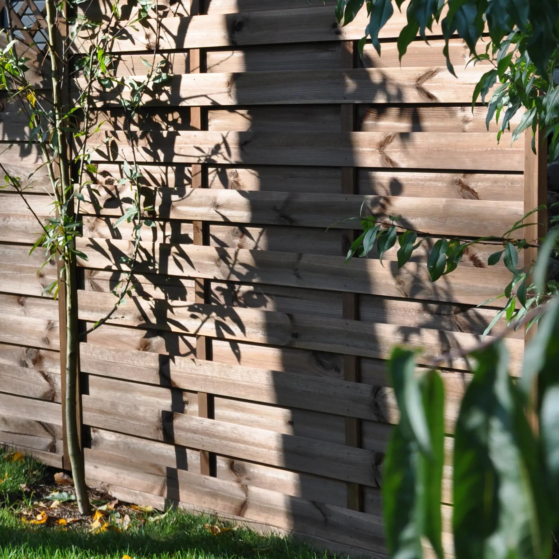 Płot szczelny Nive 180x180 cm drewniany Naterial - 9