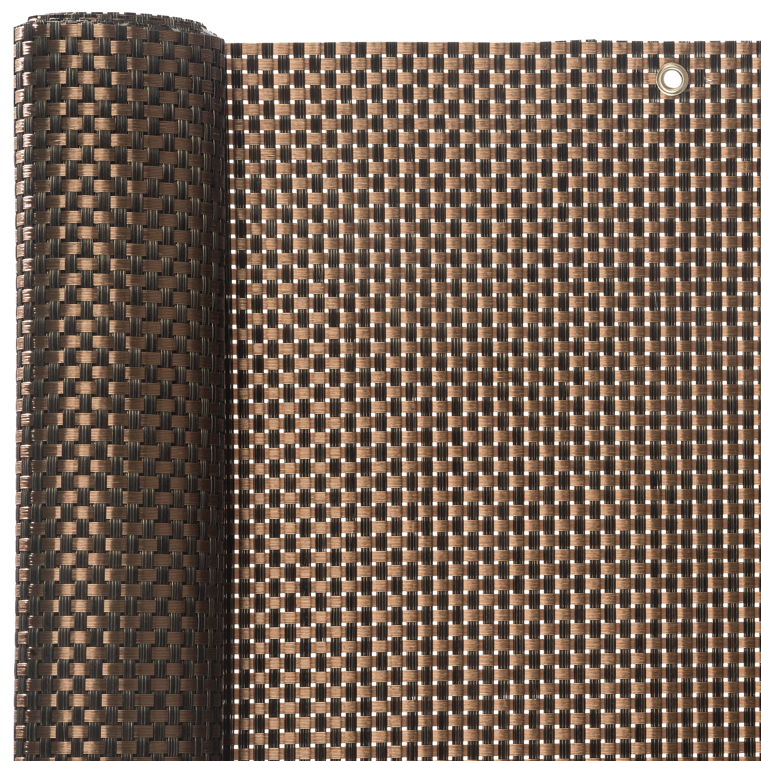 Osłona balkonowa Rattan Lux 1x3 m brązowa - 6