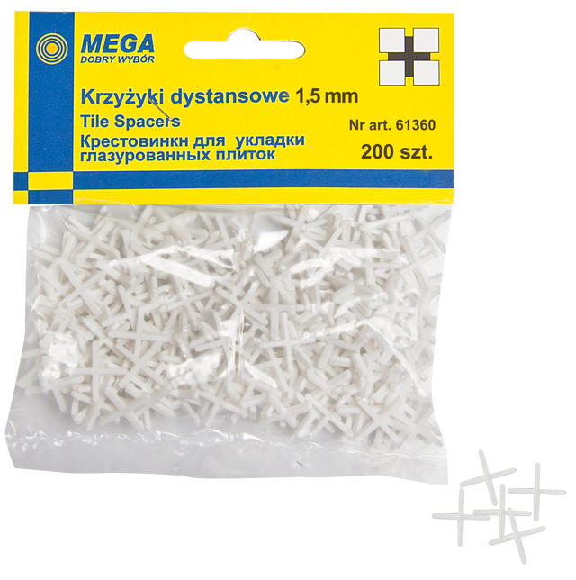 Krzyżyki 1,5 MM 200 SZT MEGA