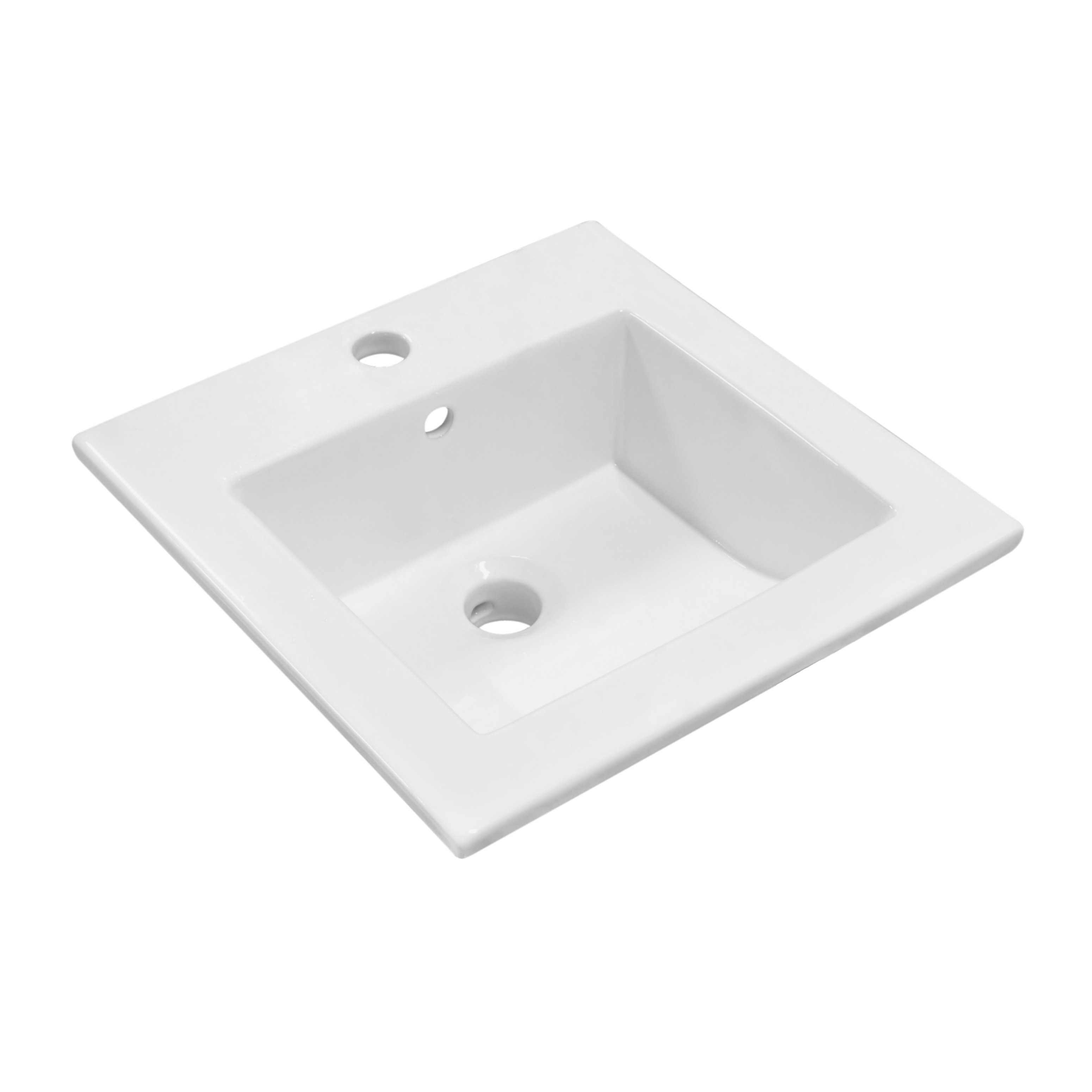 Umywalka ceramiczna wpuszczana w blat KR 41 41.5 x 41.5 Kerra