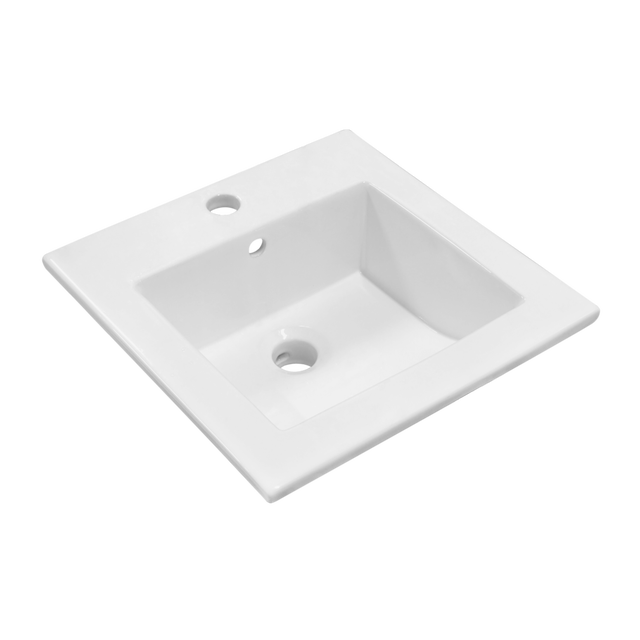 Umywalka ceramiczna wpuszczana w blat KR 41 41.5 x 41.5 Kerra