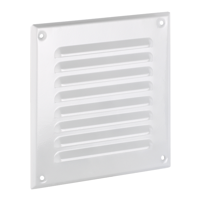 Kratka wentylacyjna stalowa 14 x 14 cm biała EQUATION