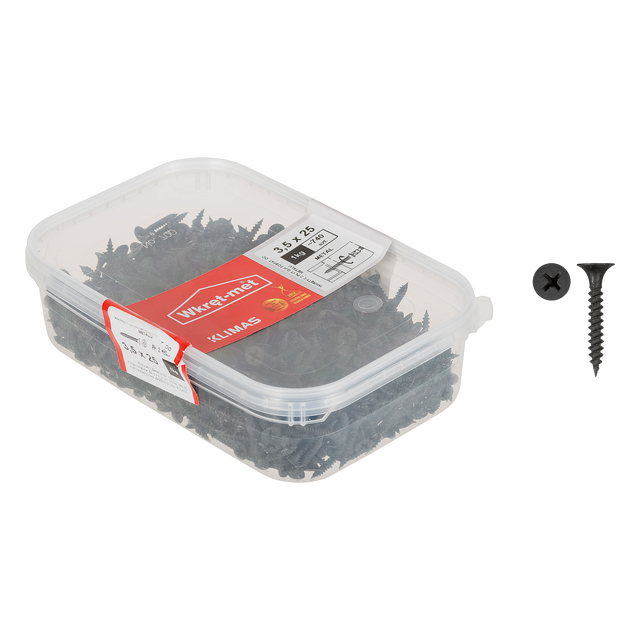 Wkręt do płyt G-K 3.5 x 25 mm 1 kg Wkręt-met