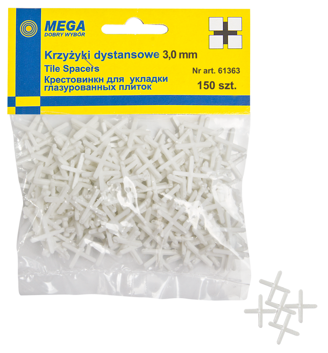 Krzyżyki 3,0 MM 150 SZT MEGA