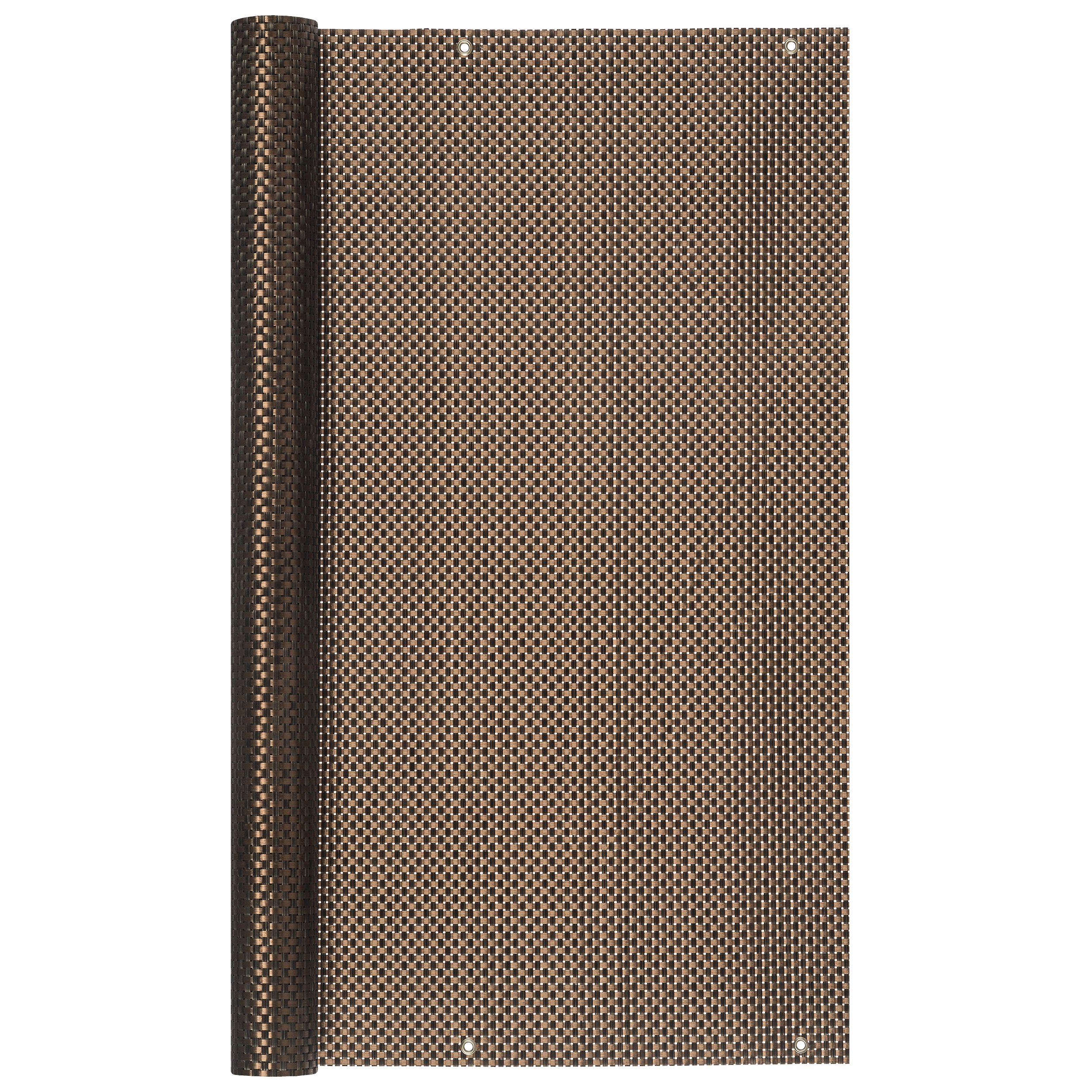 Osłona balkonowa Rattan Lux 1x5 m brązowa