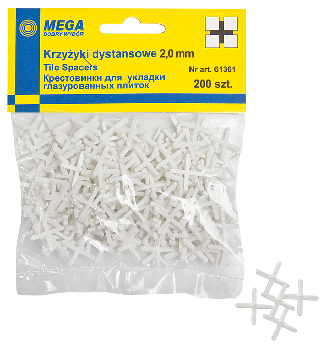 Krzyżyki 2;0 MM 200 SZT MEGA