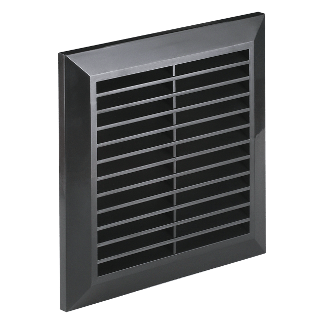 Kratka wentylacyjna 14 x 14 cm czarna EQUATION