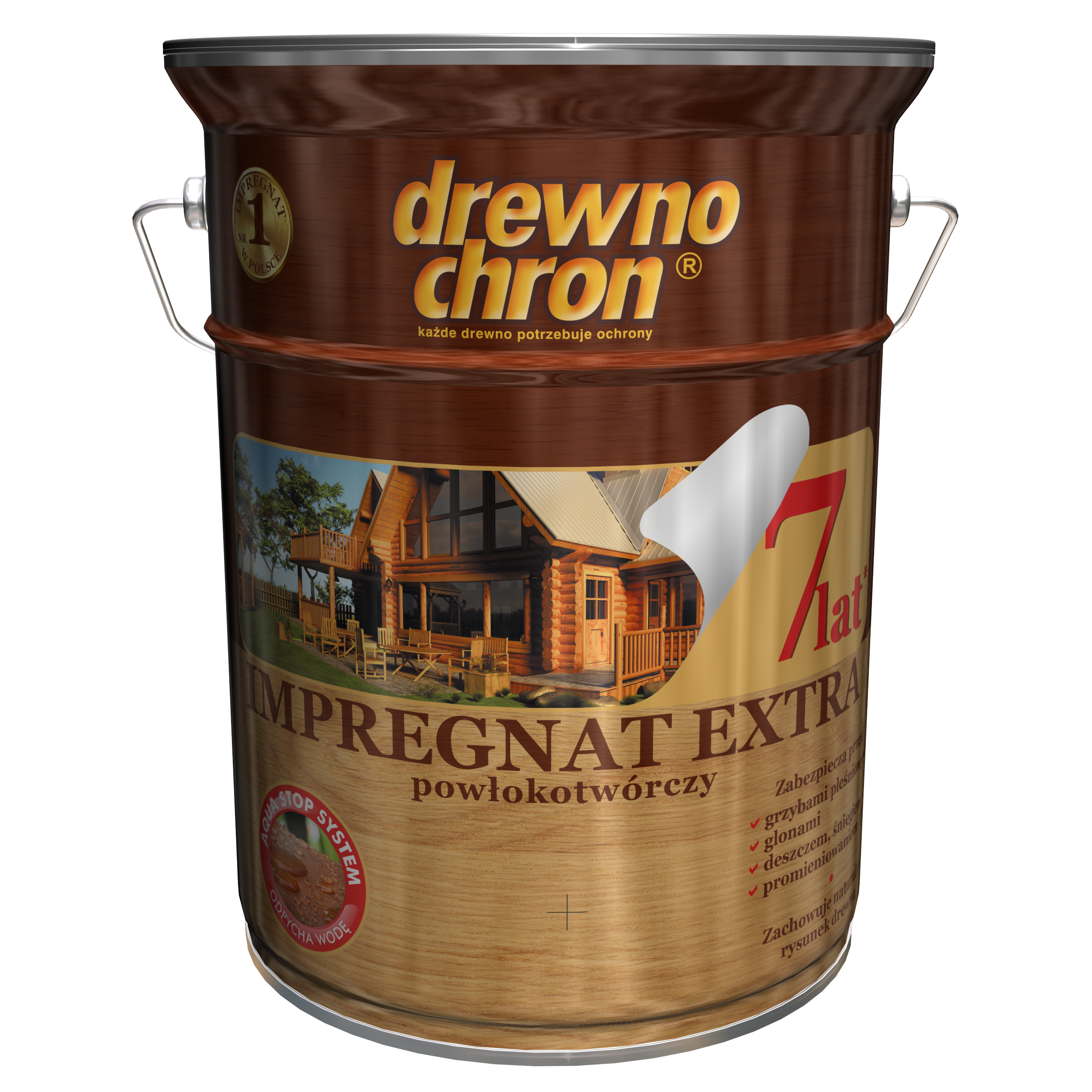 Impregnat do drewna Drewnochron Extra powłokotwórczy 4.5 l Sosna naturalna - 3