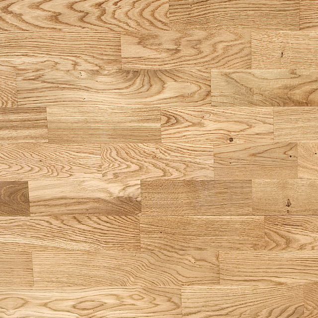 Podłoga drewniana deska trójwarstwowa Dąb standard 3-lamelowa lakier półmatowy 10 mm Barlinek