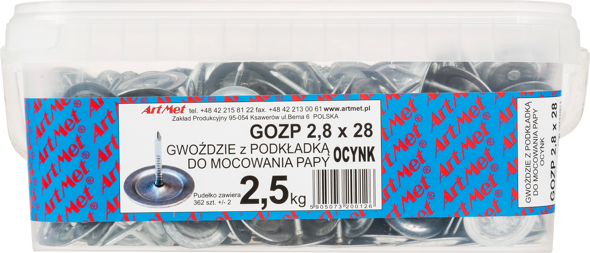 Gwóźdź 2.8 x 28 mm 2.5 kg - 2