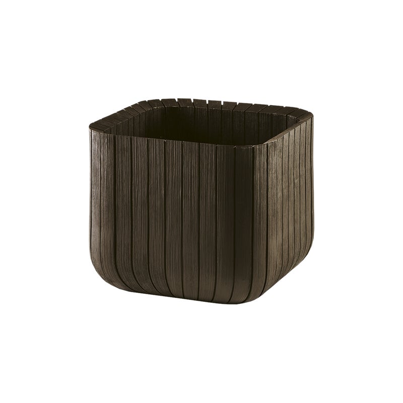 Donica plastikowa Cube 40x40 cm brązowa Keter