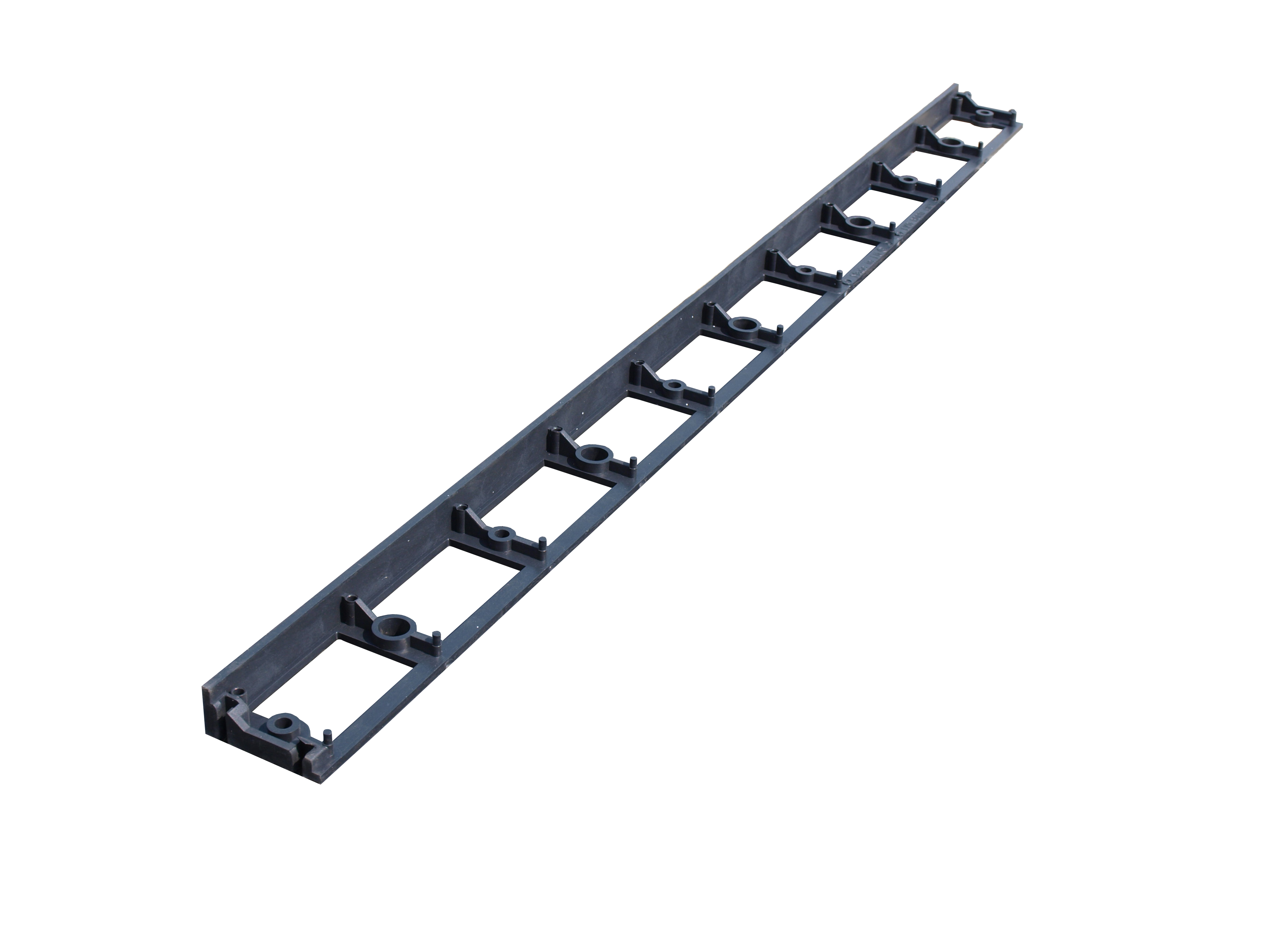 Obrzeże trawnikowe mini 100x4 cm 4szt. czarne Ekobord