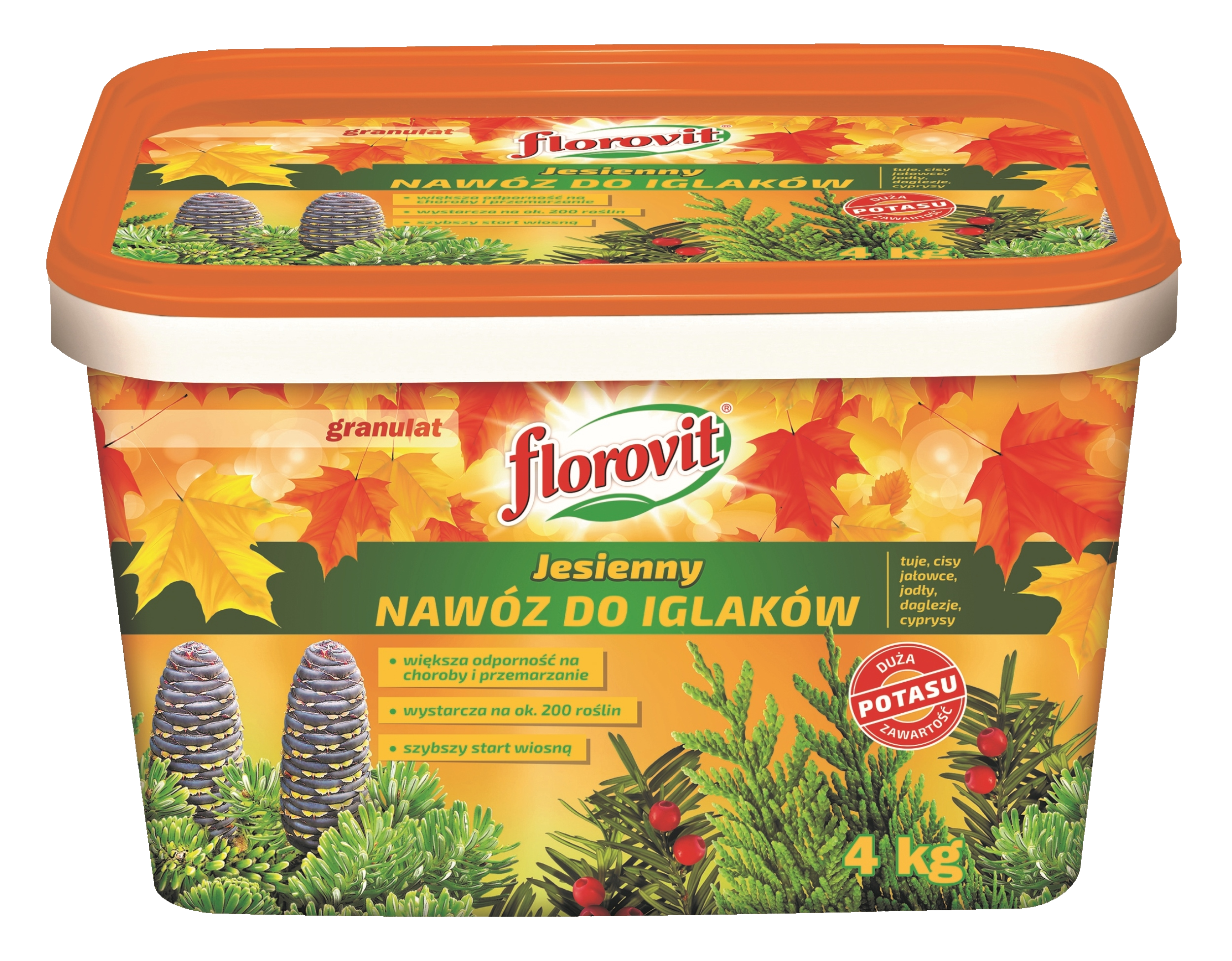 Nawóz do roślin iglastych jesienny 4kg Florovit