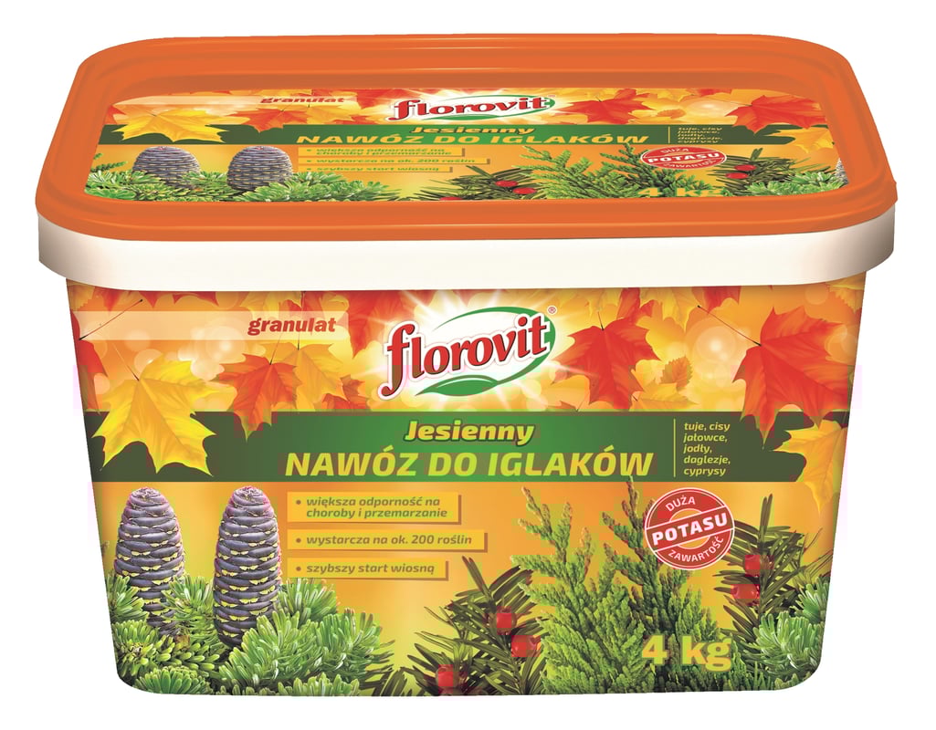 Nawóz do roślin iglastych jesienny 4kg Florovit