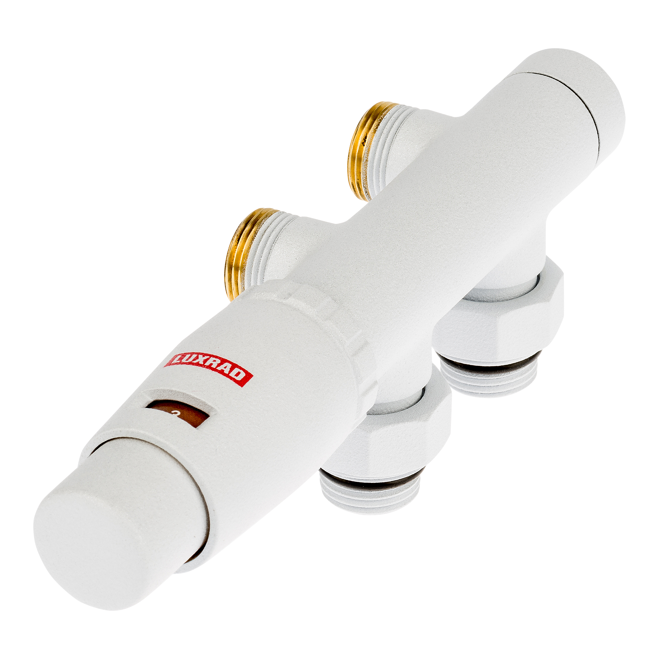 Zestaw termostatyczny DUO PRAWY 3/4" x M22 x 1.5 BIAŁY LUXRAD