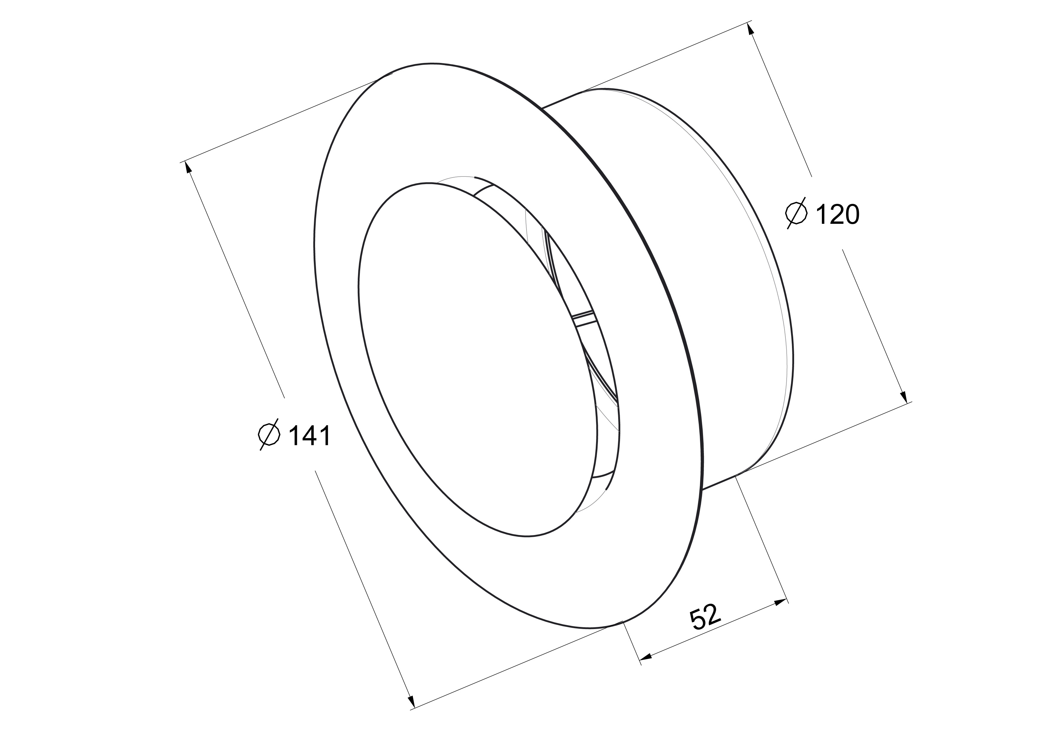 Anemostat nierdzewny 125 mm EQUATION - 2