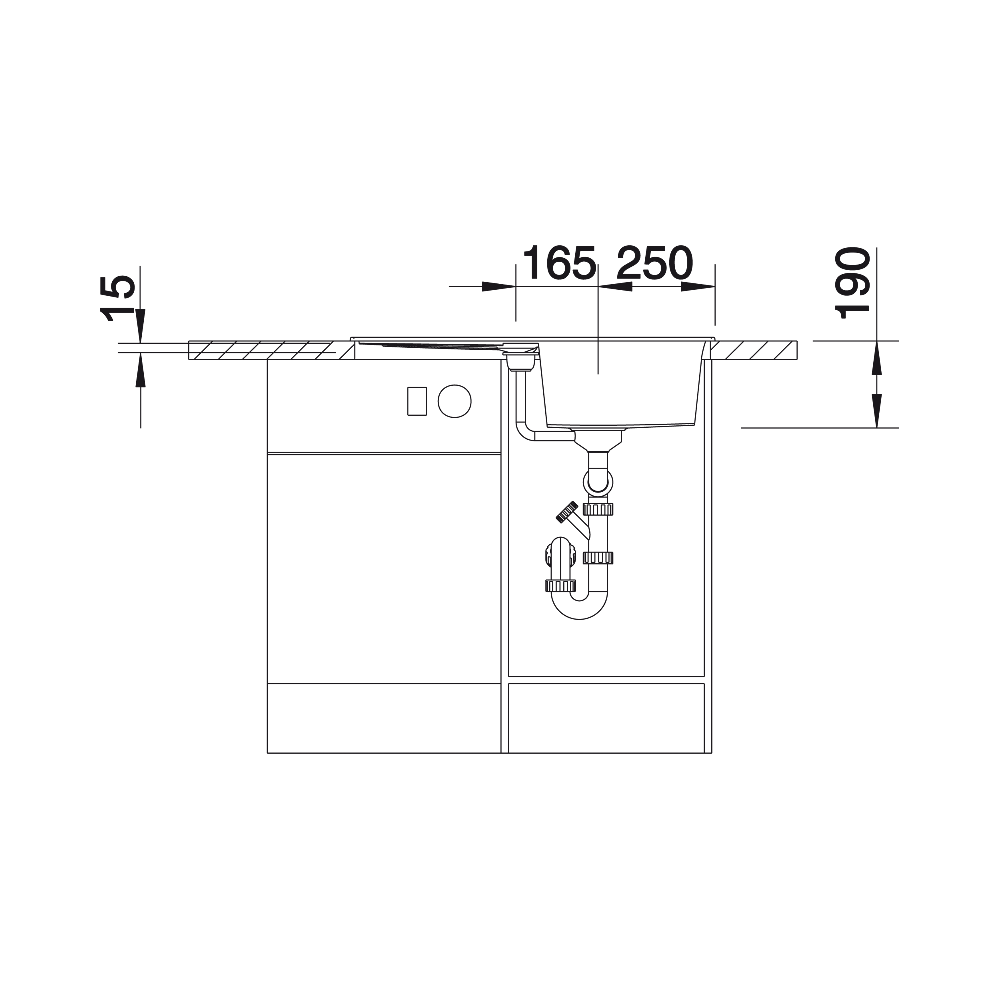 Zlewozmywak granitowy Metra 45S Blanco - 2