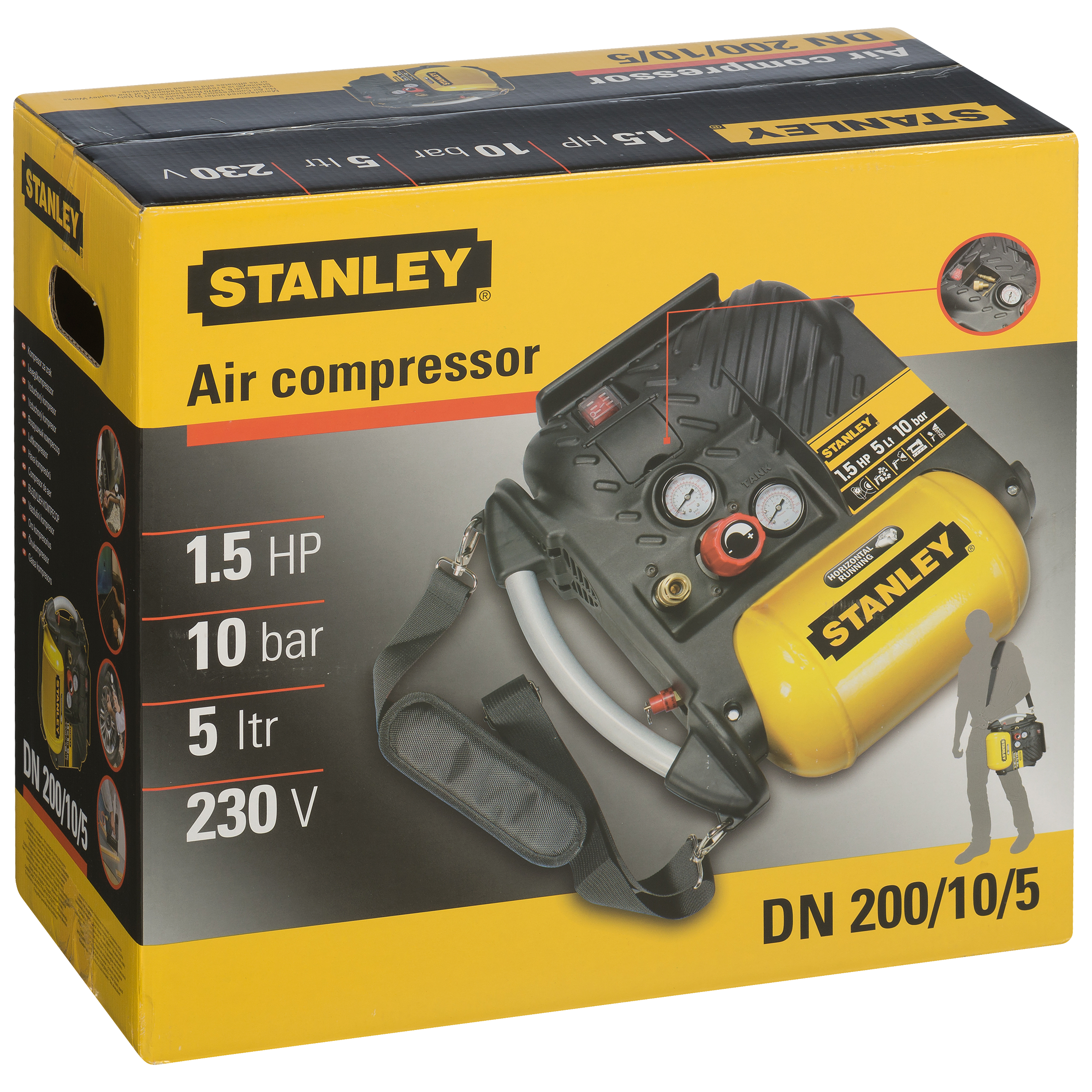 Kompresor bezolejowy AIR BOSS 8215250STP596 5 l 10 bar STANLEY - 11