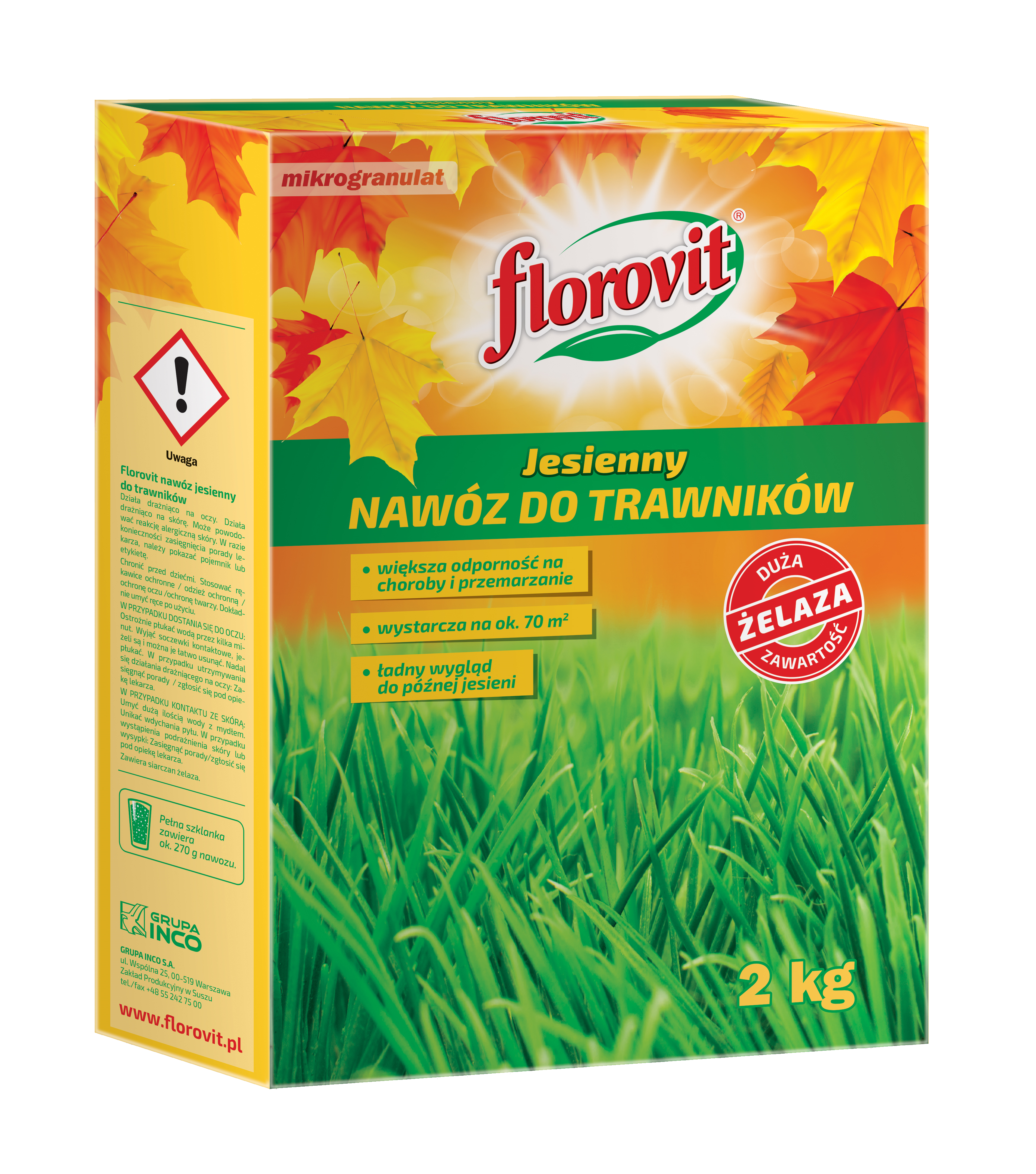 Nawóz do trawnika jesienny 2kg Florovit