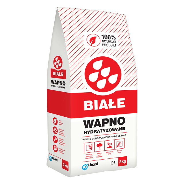 Wapno budowlane hydratyzowane białe 2 kg Lhoist