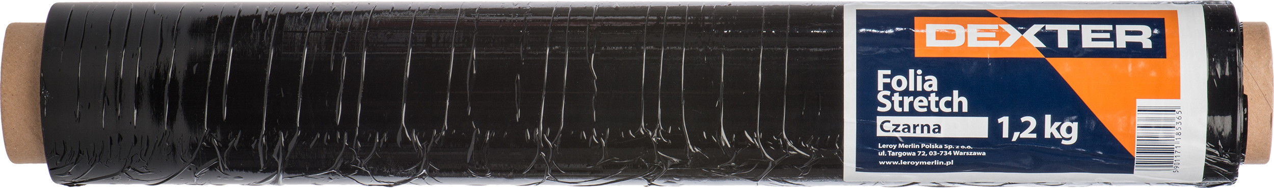 Folia stretch 1.2 kg czarna DEXTER - 3