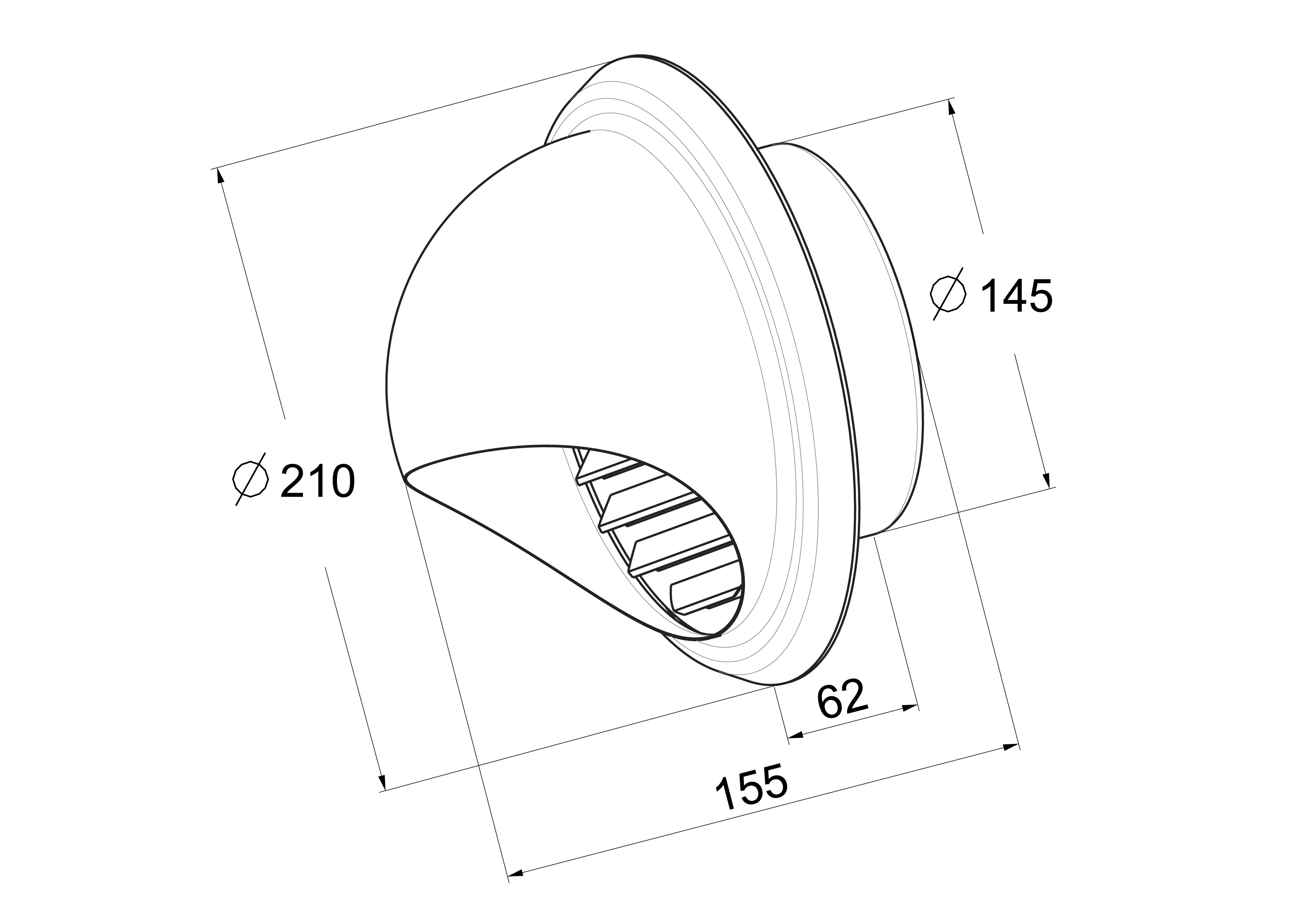 Czerpnia nierdzewna 150 mm EQUATION - 2