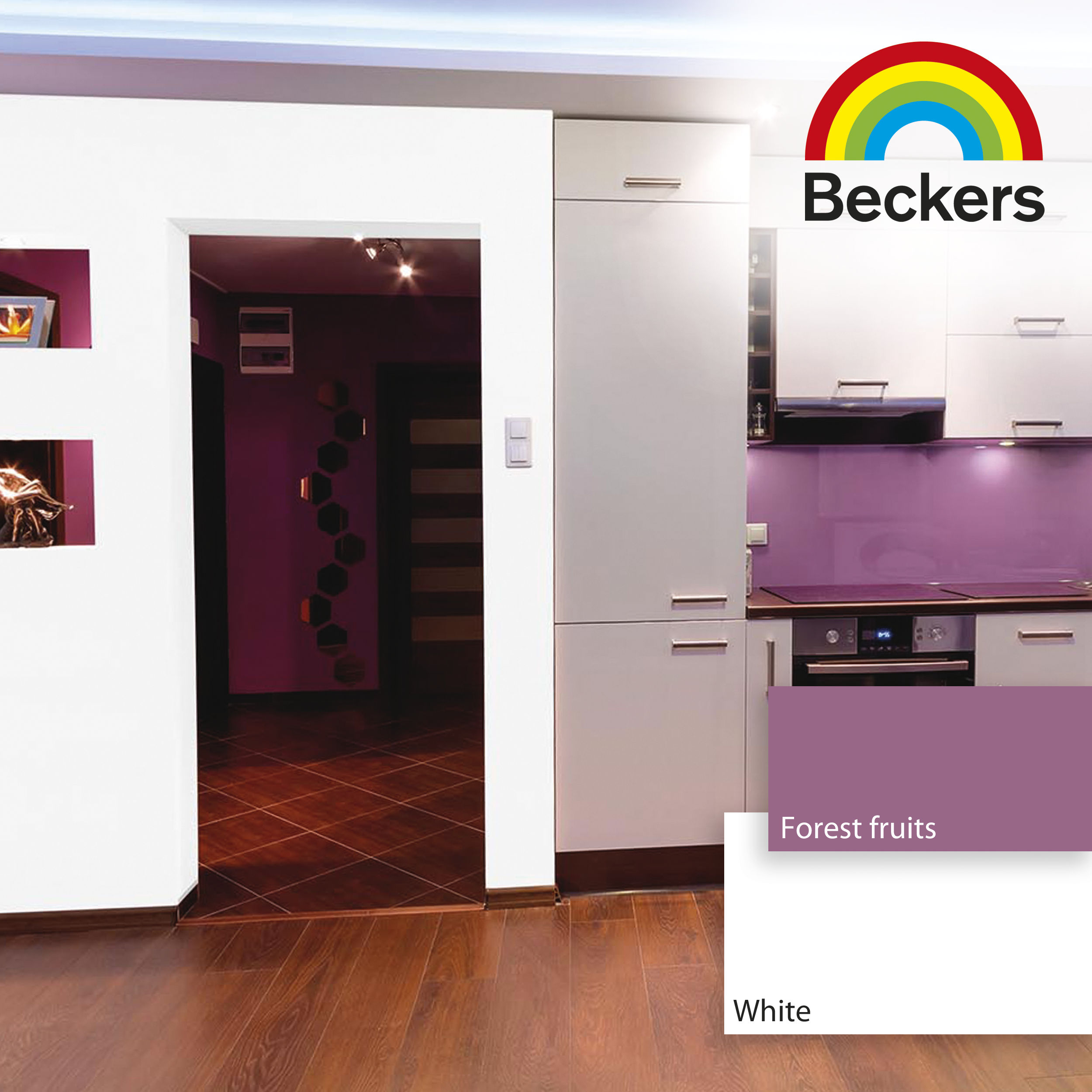 Farba Beckers Designer Kitchen & Bathroom White 2.5 l - 2