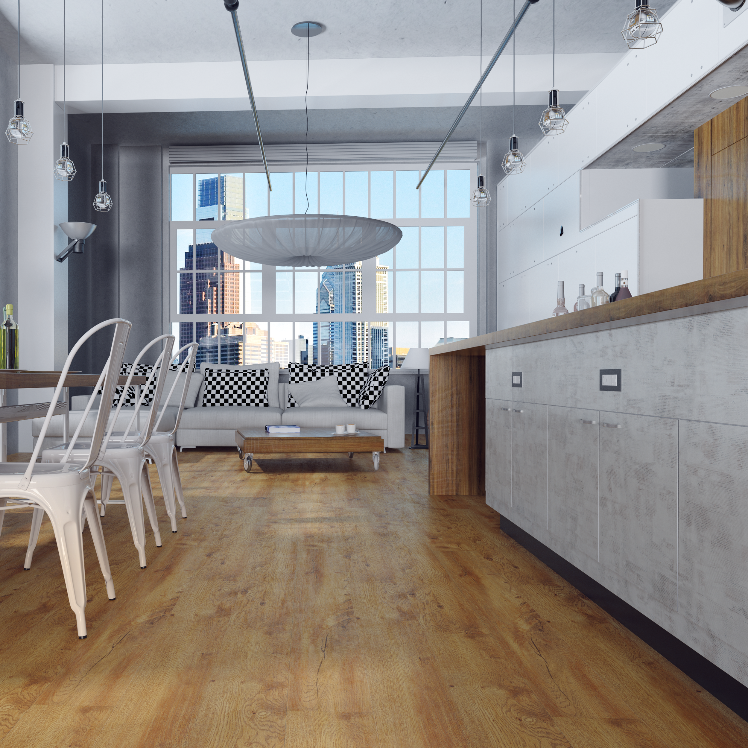 Panele podłogowe laminowane AC3 7 mm Promo Flooring Dąb Piastowski - 4