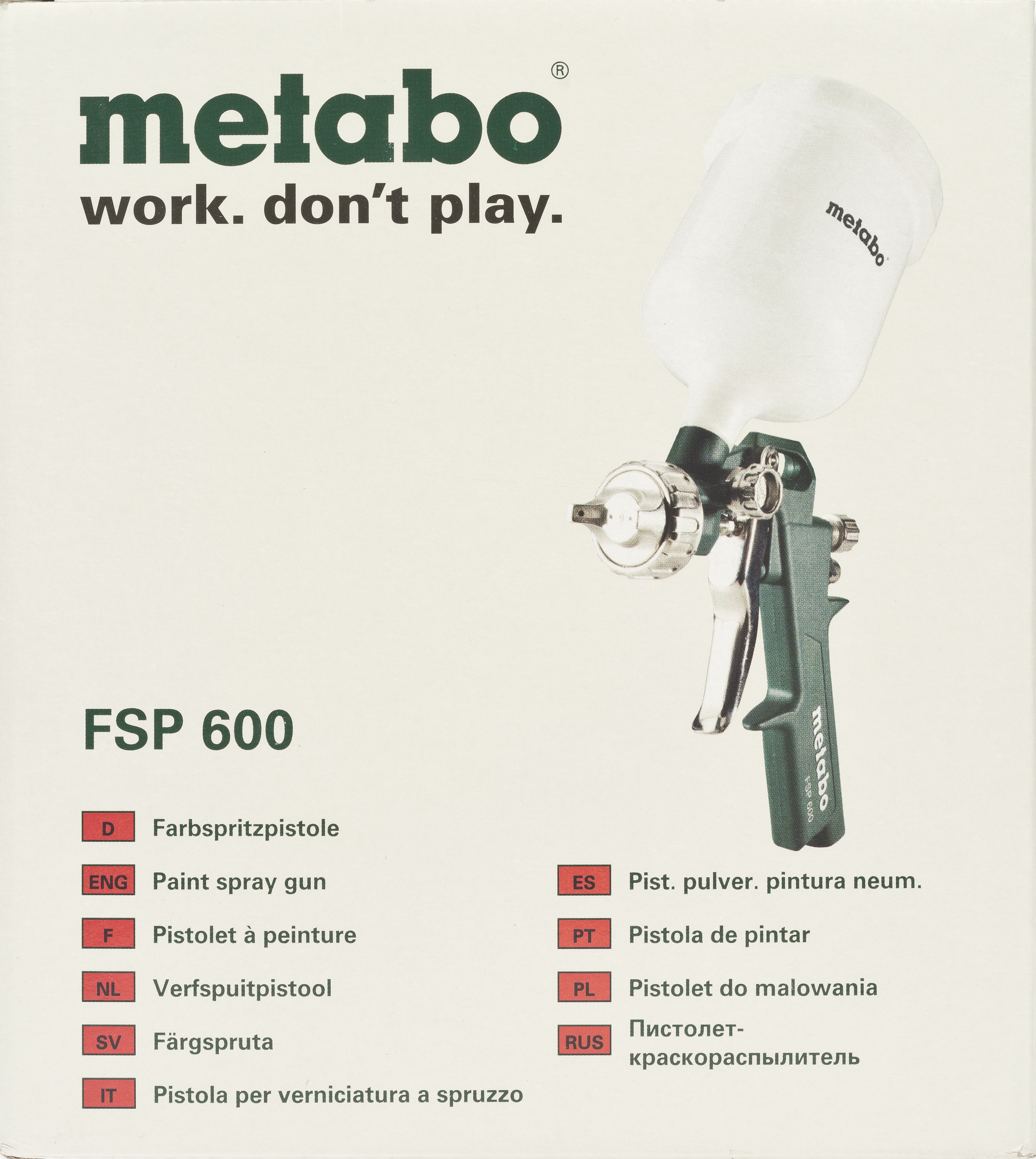Pistolet do malowania 240 l / min FSP600 METABO - 3