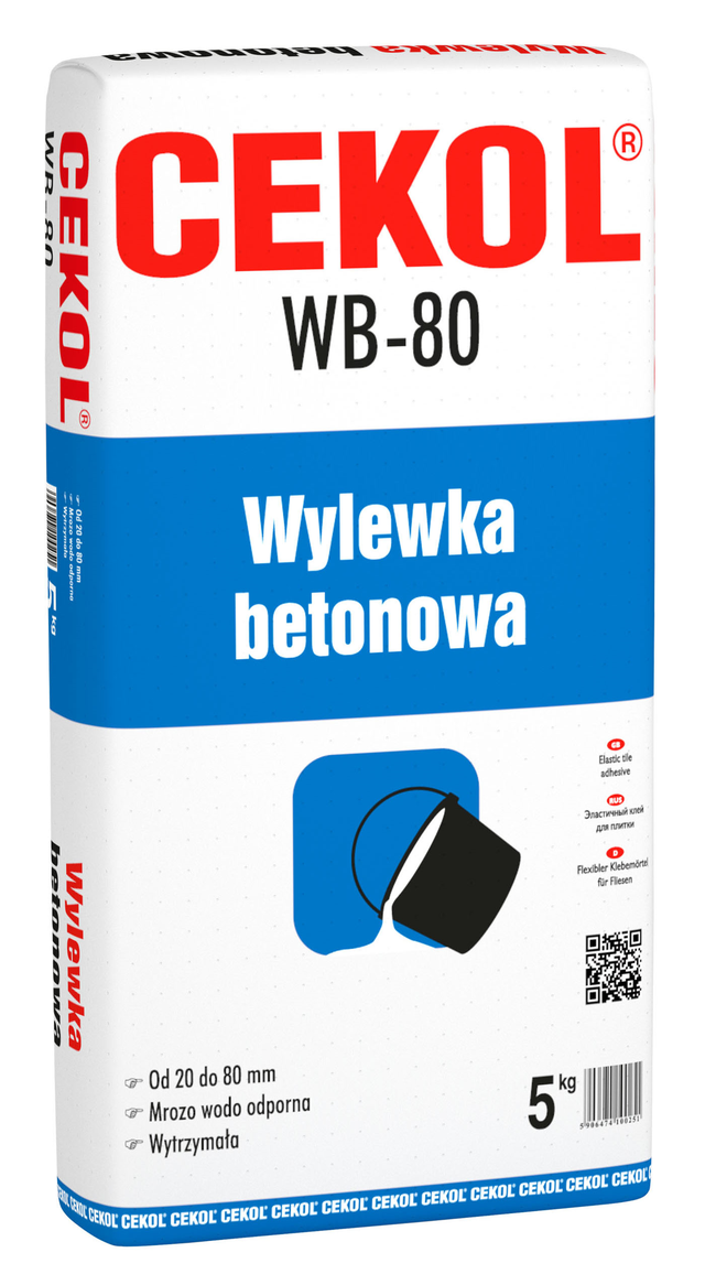 Wylewka betonowa WB-80 5 kg Cekol
