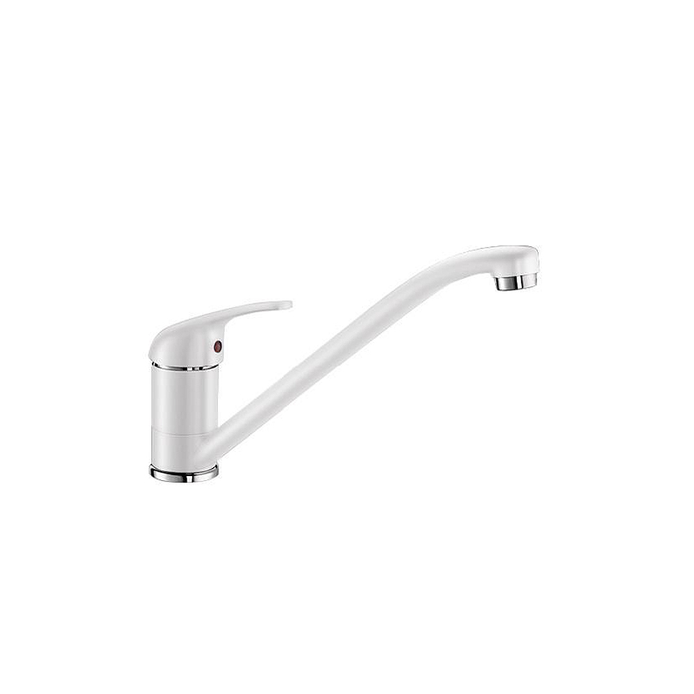 Bateria kuchenna Daras biała wylewka K 18 cm