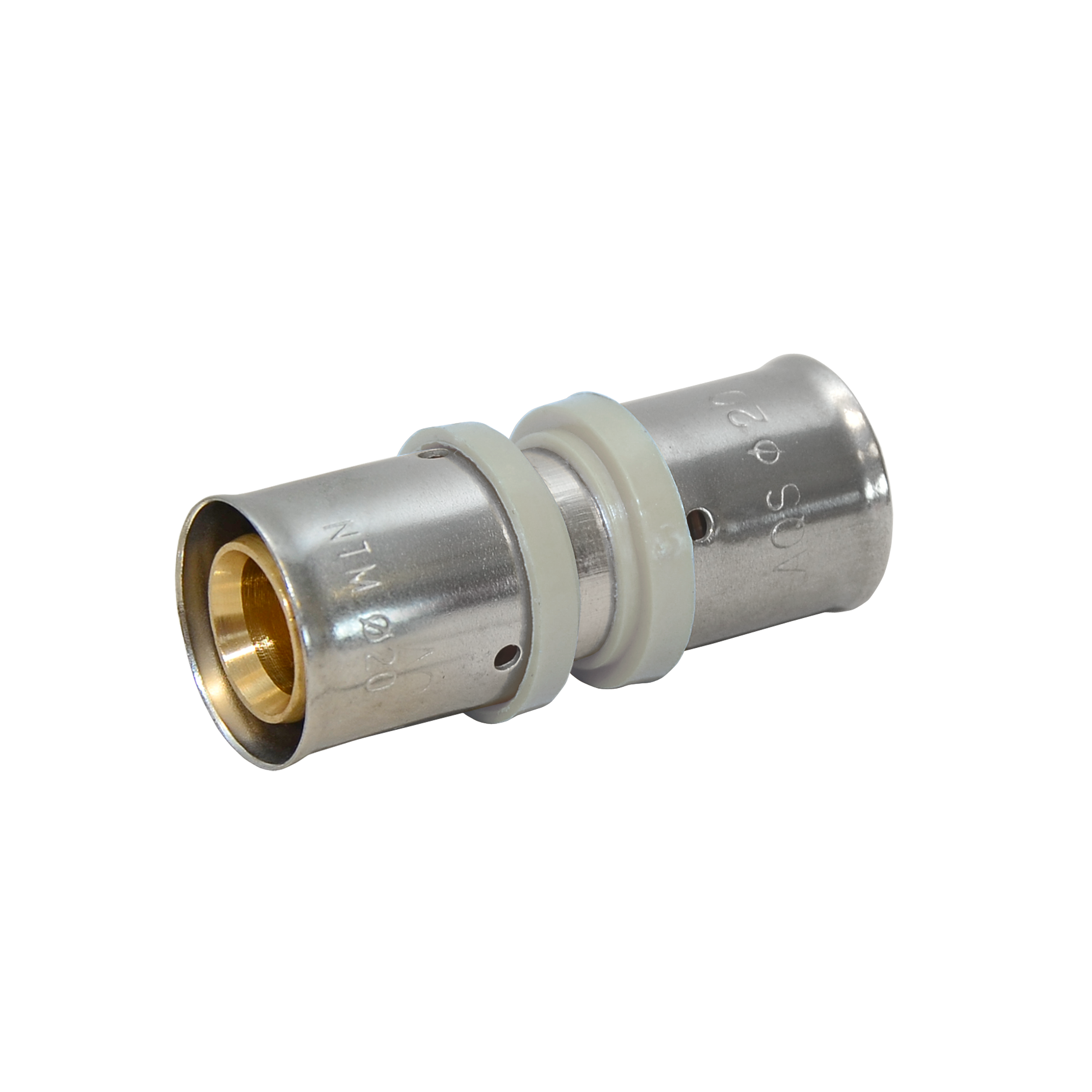 Złączka do rur PEX zaprasowywana 16 mm mosiężna IDMAR