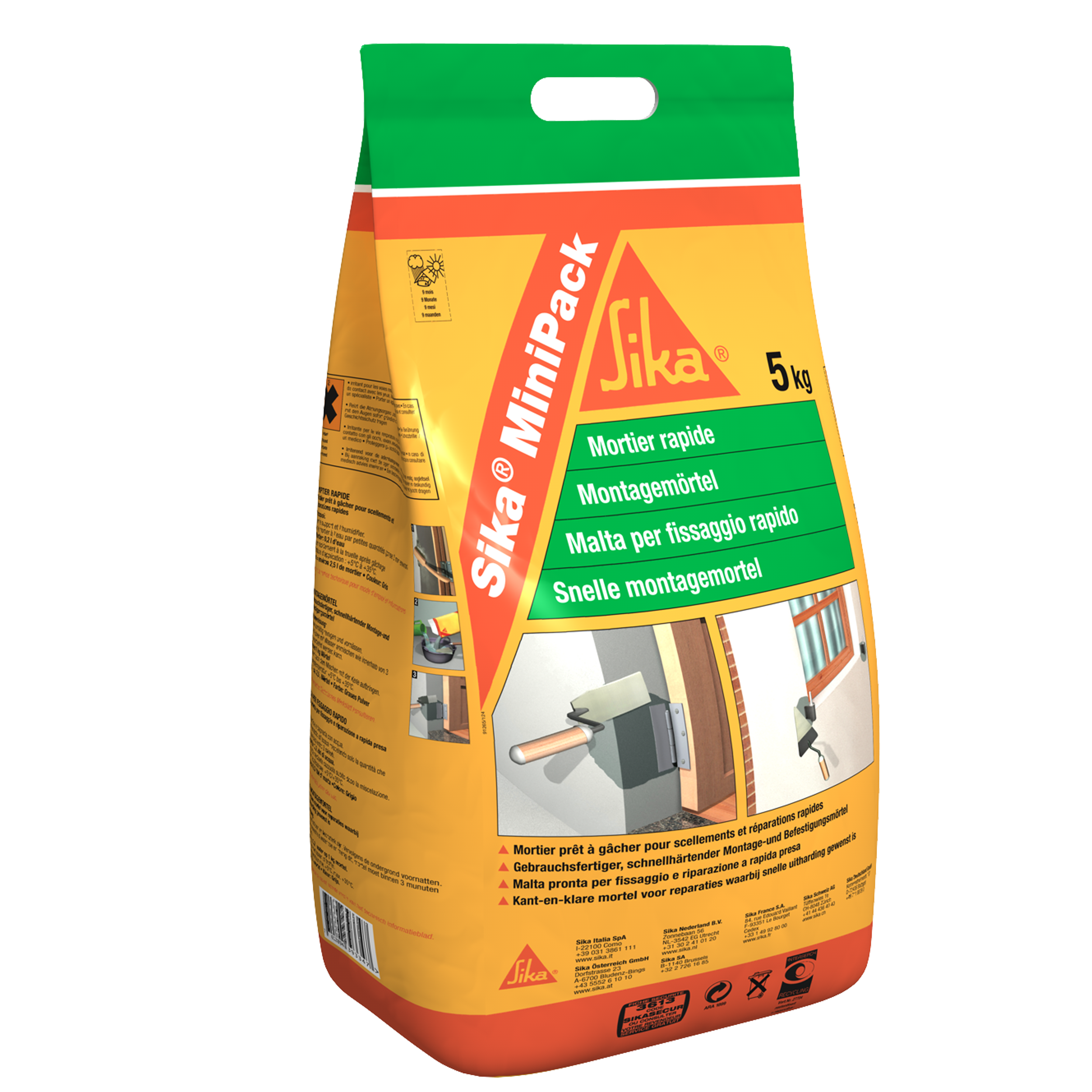 Zaprawa montażowa szybkowiążaca Monotop-110 minipack 5 kg Sika
