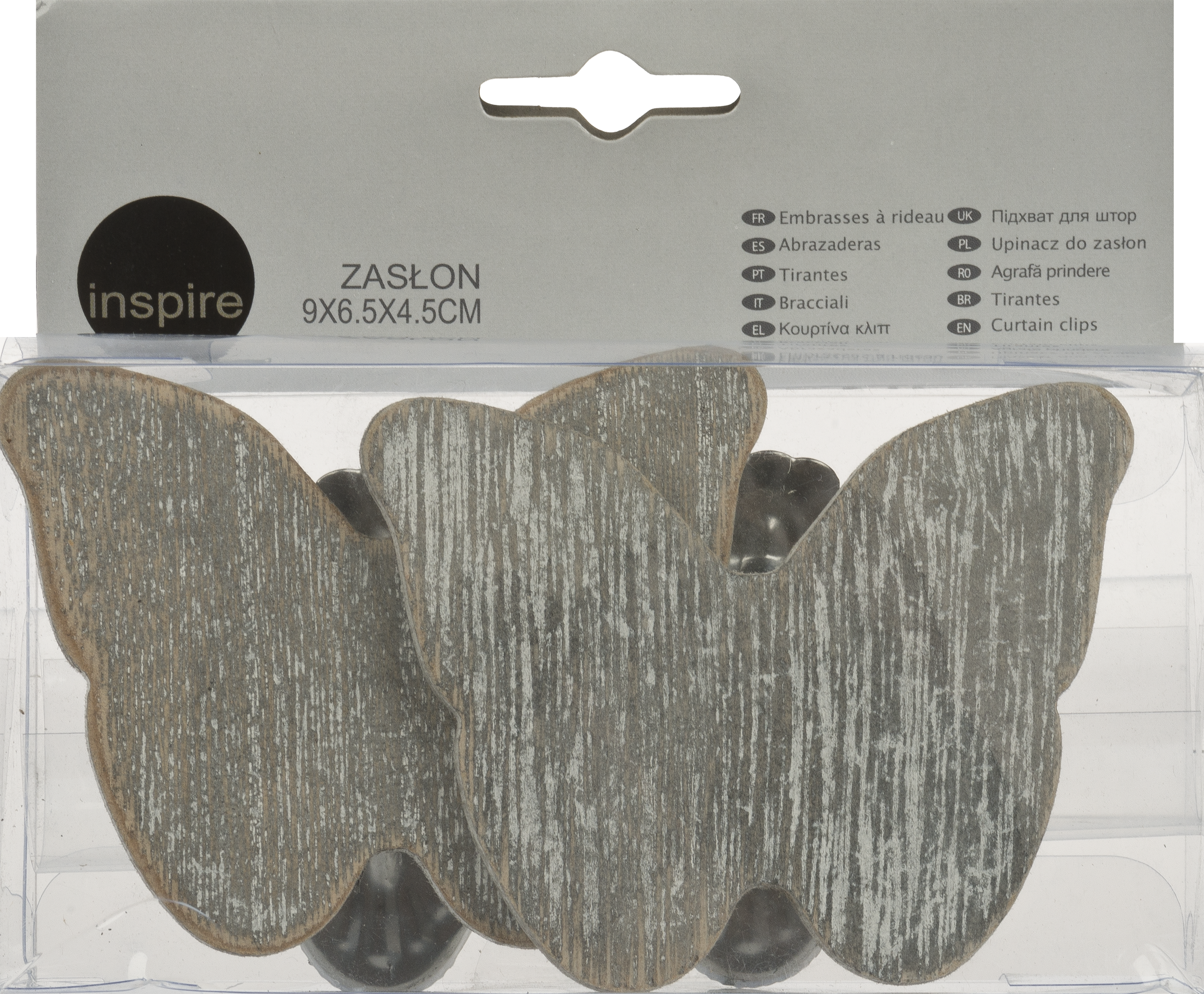 Upinacze do zasłon Motyl białe 2 szt. Inspire - 2