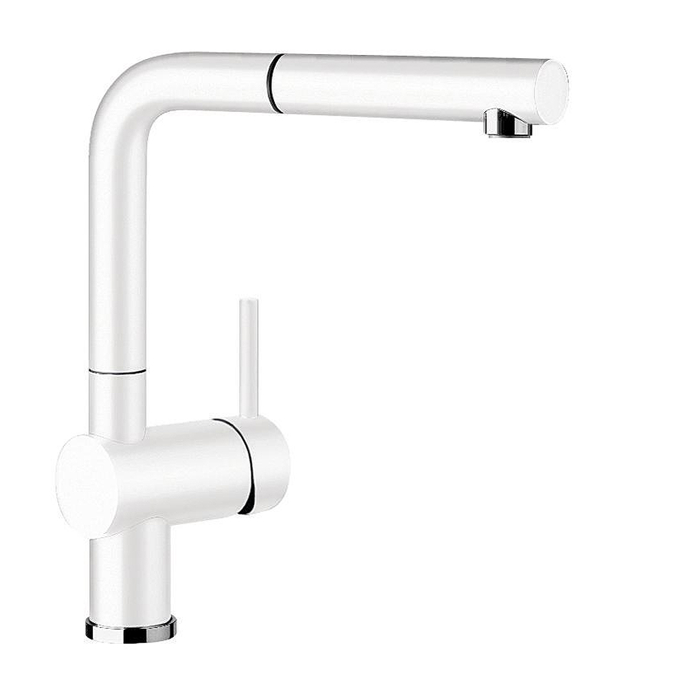 Bateria kuchenna z wyciąganą wylewką Linus-S Blanco