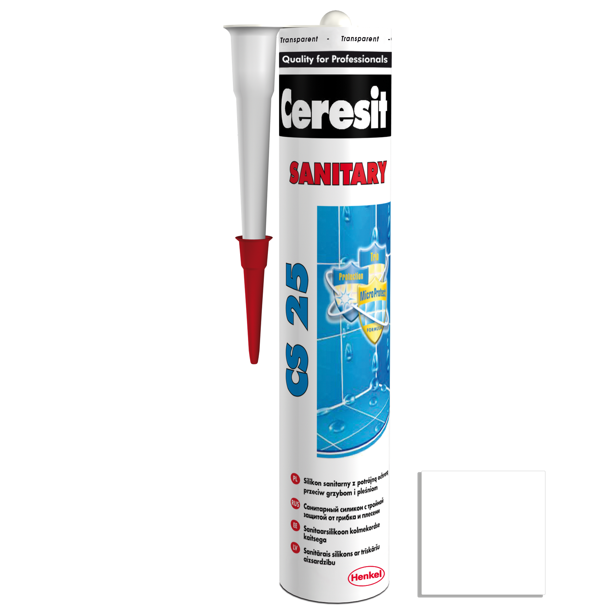 Silikon sanitarny  CS-25 280 ml Bezbarwny Ceresit - 2