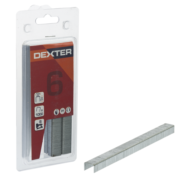 Zszywki Typ 80 1000 szt. 12.29 / 0.8 mm Dexter