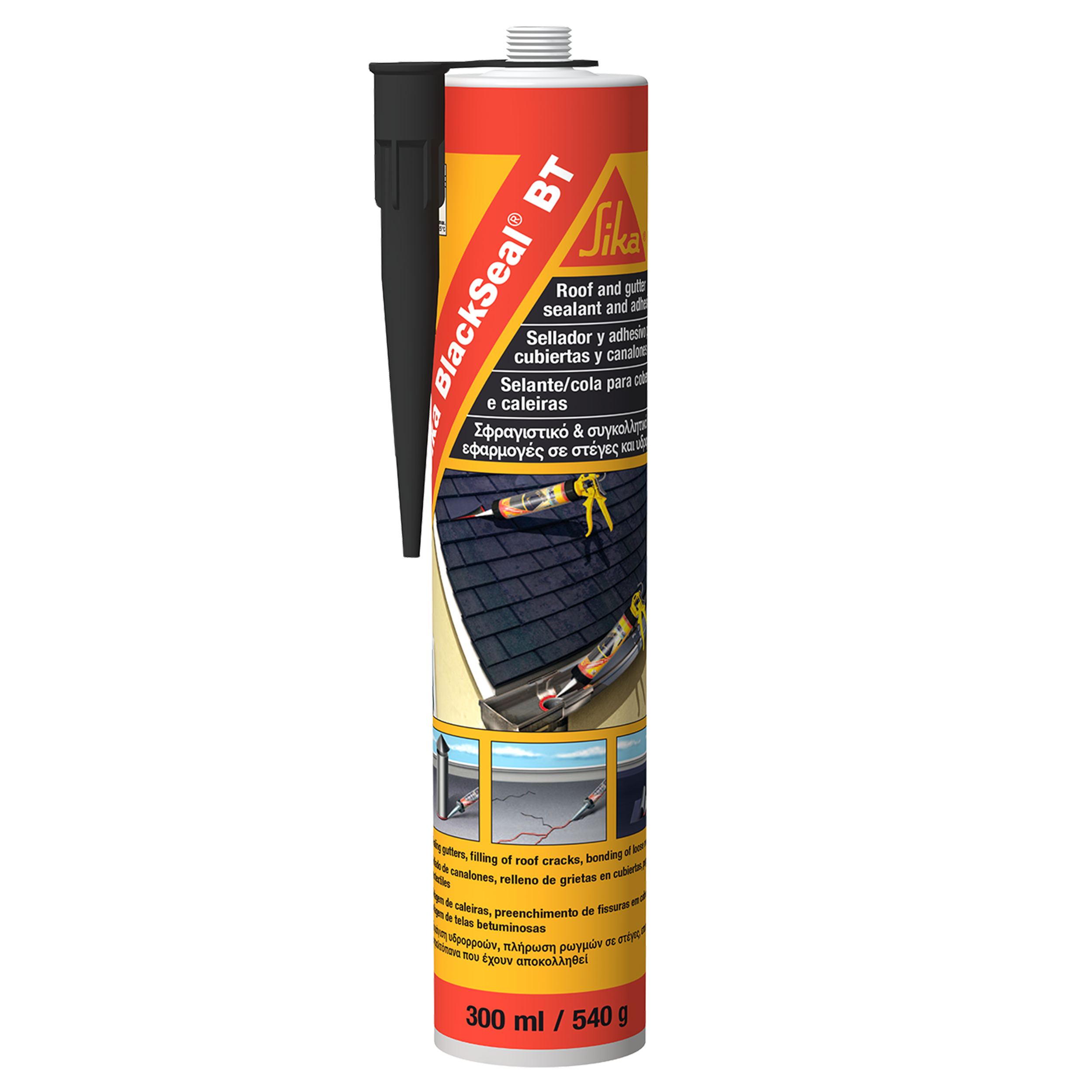 Uszczelniacz dekarski Black Seal BT czarny 300 ml Sika