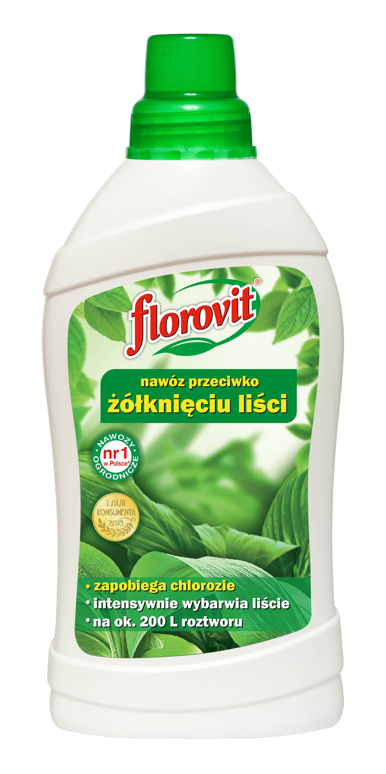 Nawóz do roślin zielonych przeciw chlorozie 1l Florovit