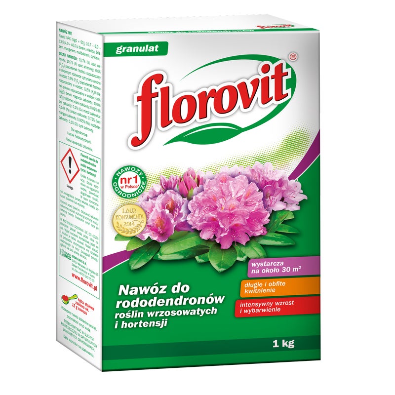 Nawóz zakwaszający do rododendronów 1kg Florovit