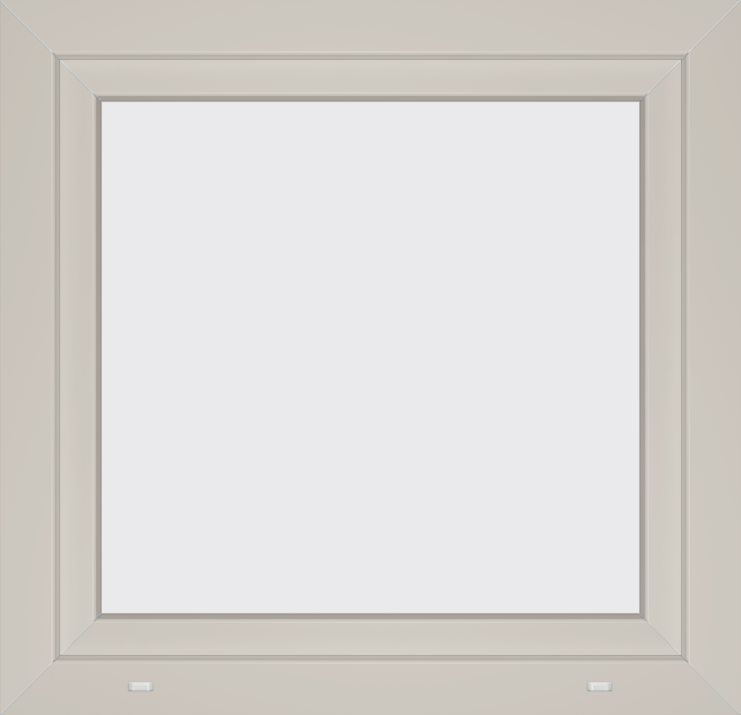 Okno PCV 3-szybowe fasadowe 85/O5 białe 865x835 mm uchylne do wewnątrz