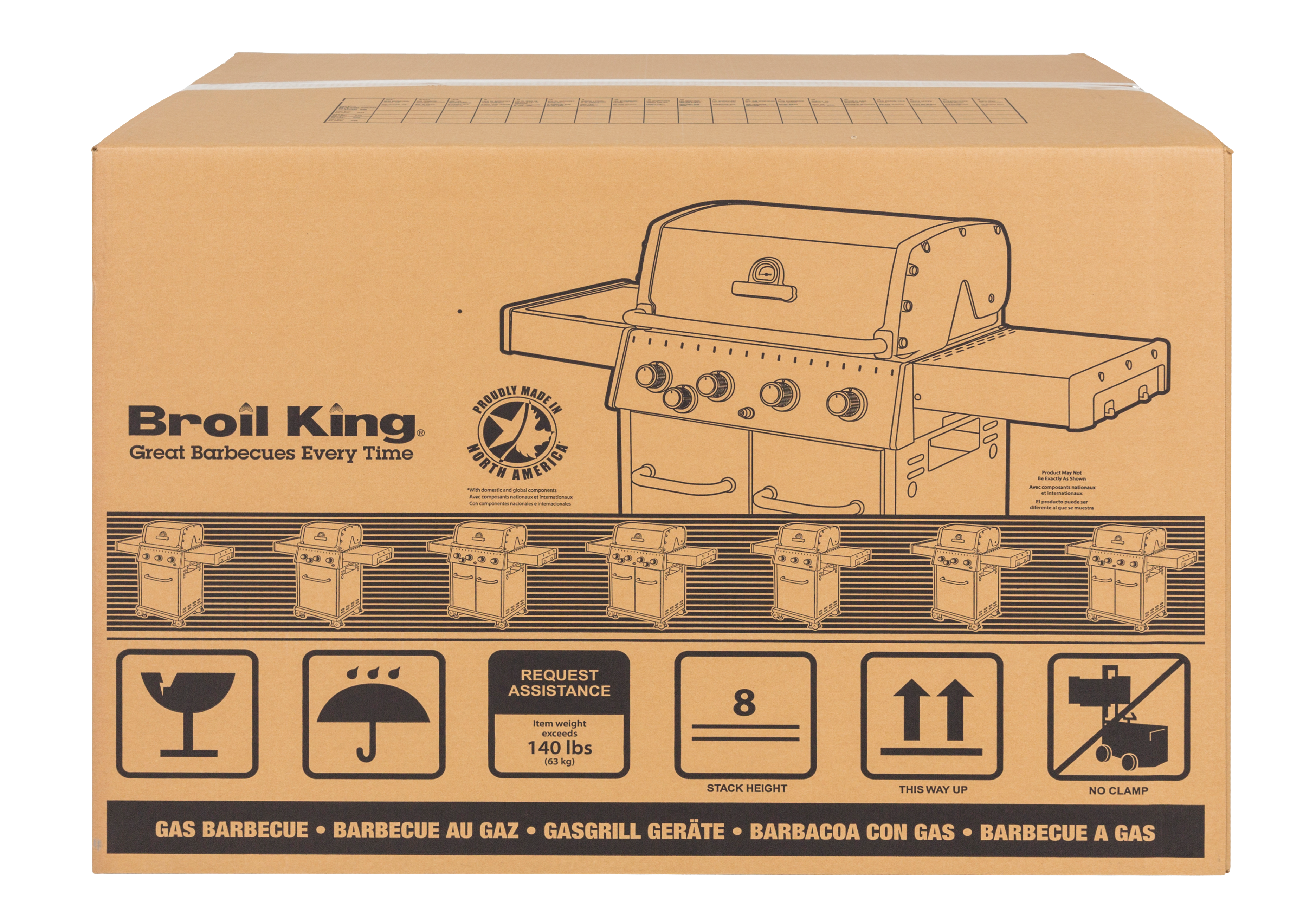Grill gazowy 8,8kW Royal 320 3 palniki + reduktor Broil King - 18
