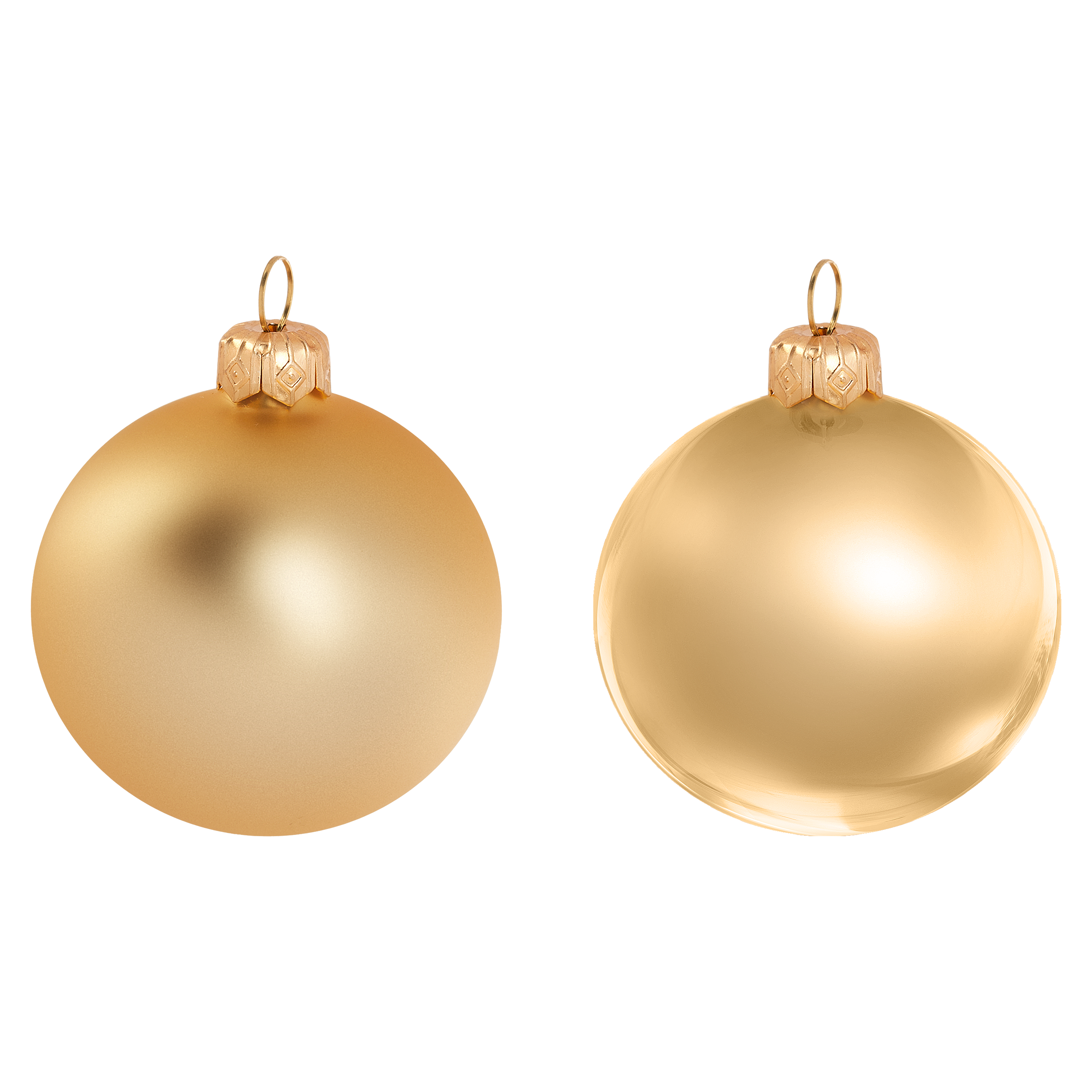 Bombki szklane 6cm 20szt. złote tuba Vitbis - 9