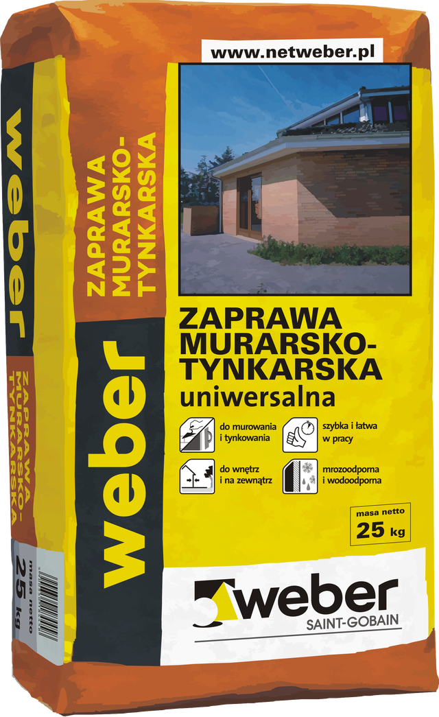 Zaprawa murarsko-tynkarska uniwersalna 25 kg WEBER