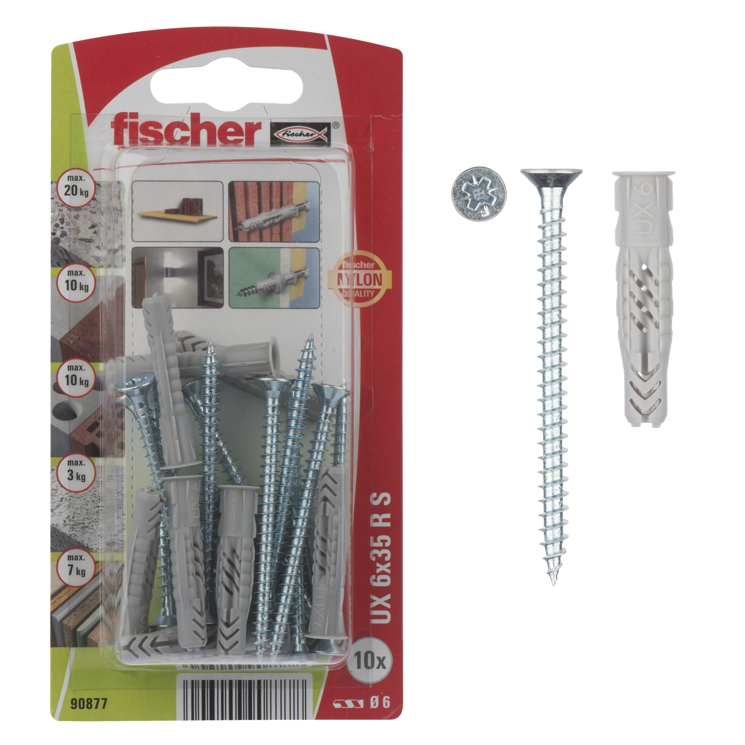 Kołek uniwersalny UX 6 x 35 mm 10 szt. Fischer - 2