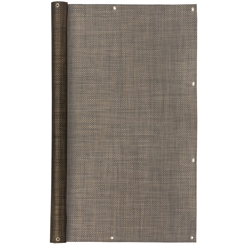 Osłona balkonowa oczkowana 1x3 m technorattan brązowa